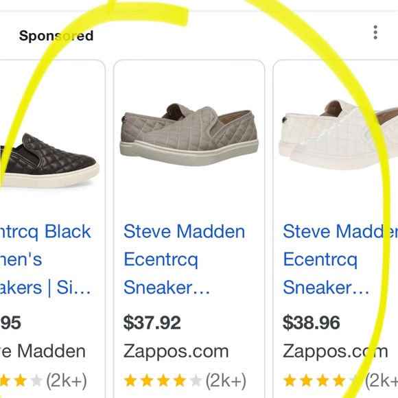 New in box Steve Madden slip on tennis shoes - Picture 5 of 6